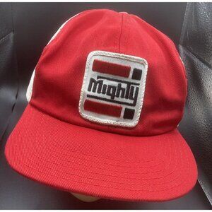 80-90s Mighty Logo Bucket SnapBack Hat Vintage